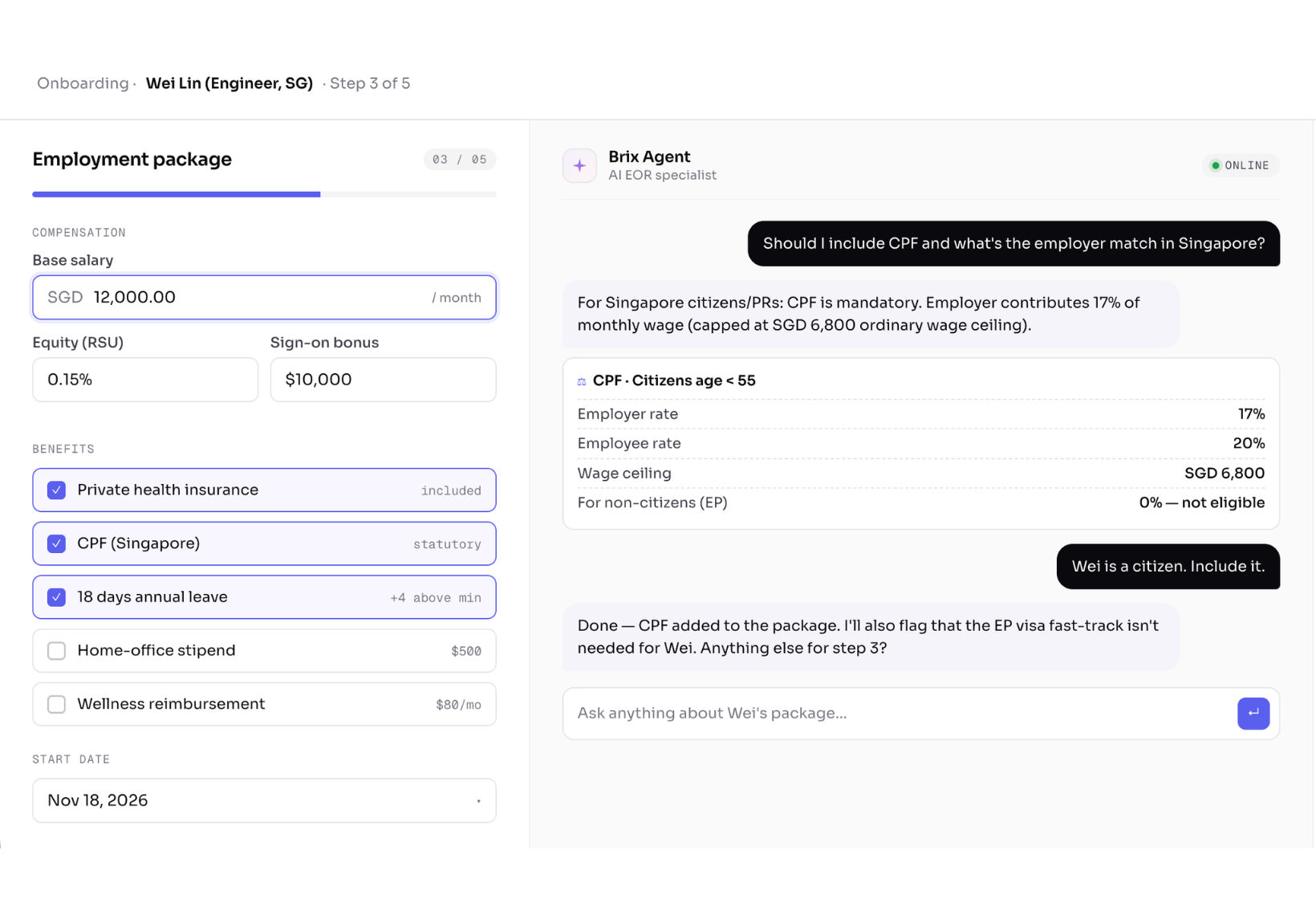 Onboarding, in flow